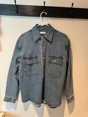 OAK + FORT Light Blue Denim Jean Jacket